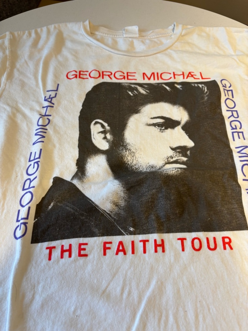White Graphic Tour Tee - The Faith Tour